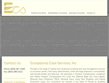 Tablet Screenshot of ecaseservices.com